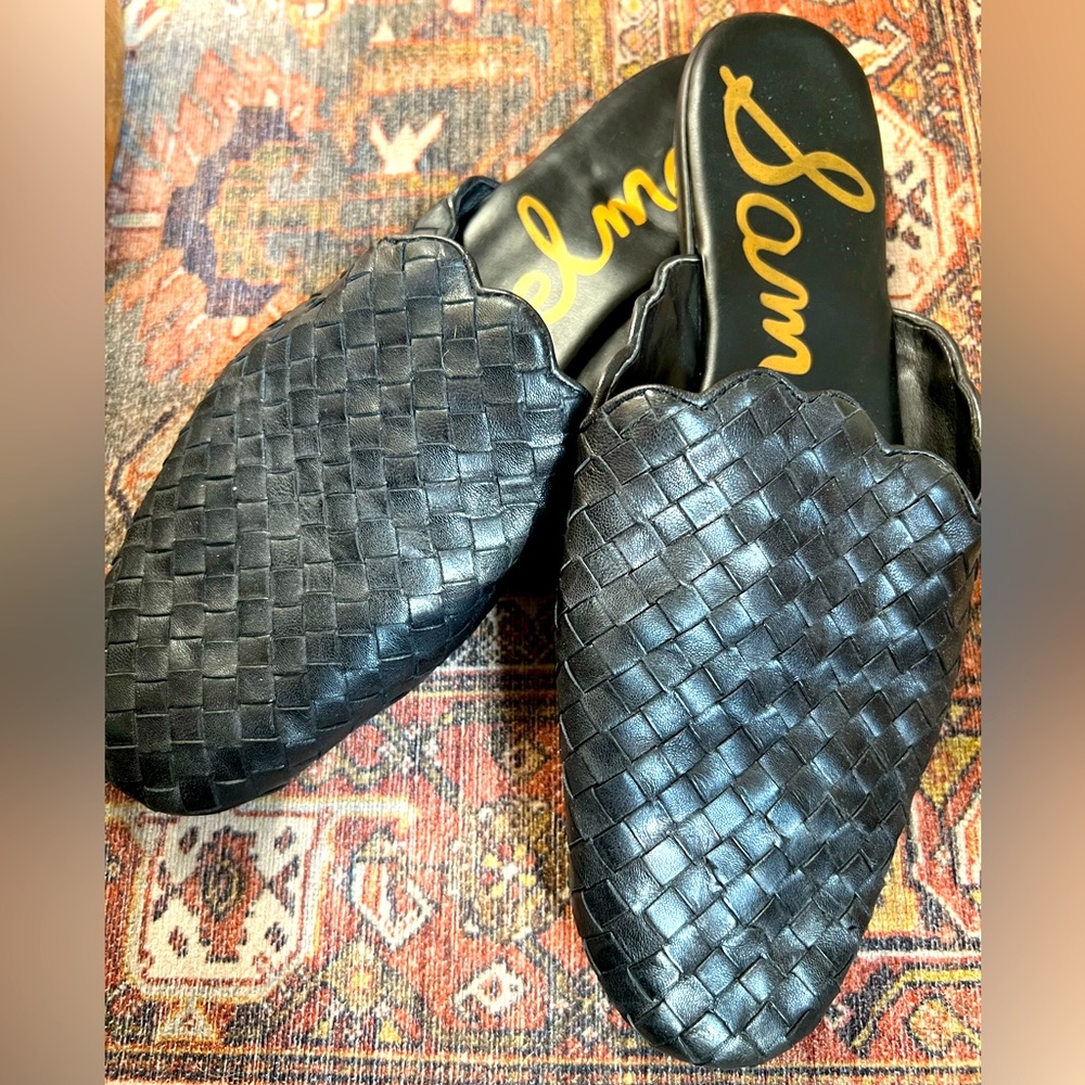 Woven Mule Flats